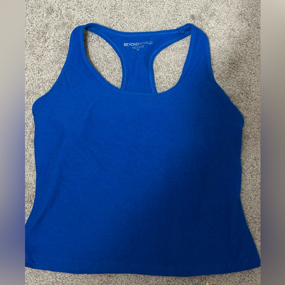 beyond yoga size 2Xl Blue sporty tank top #workout